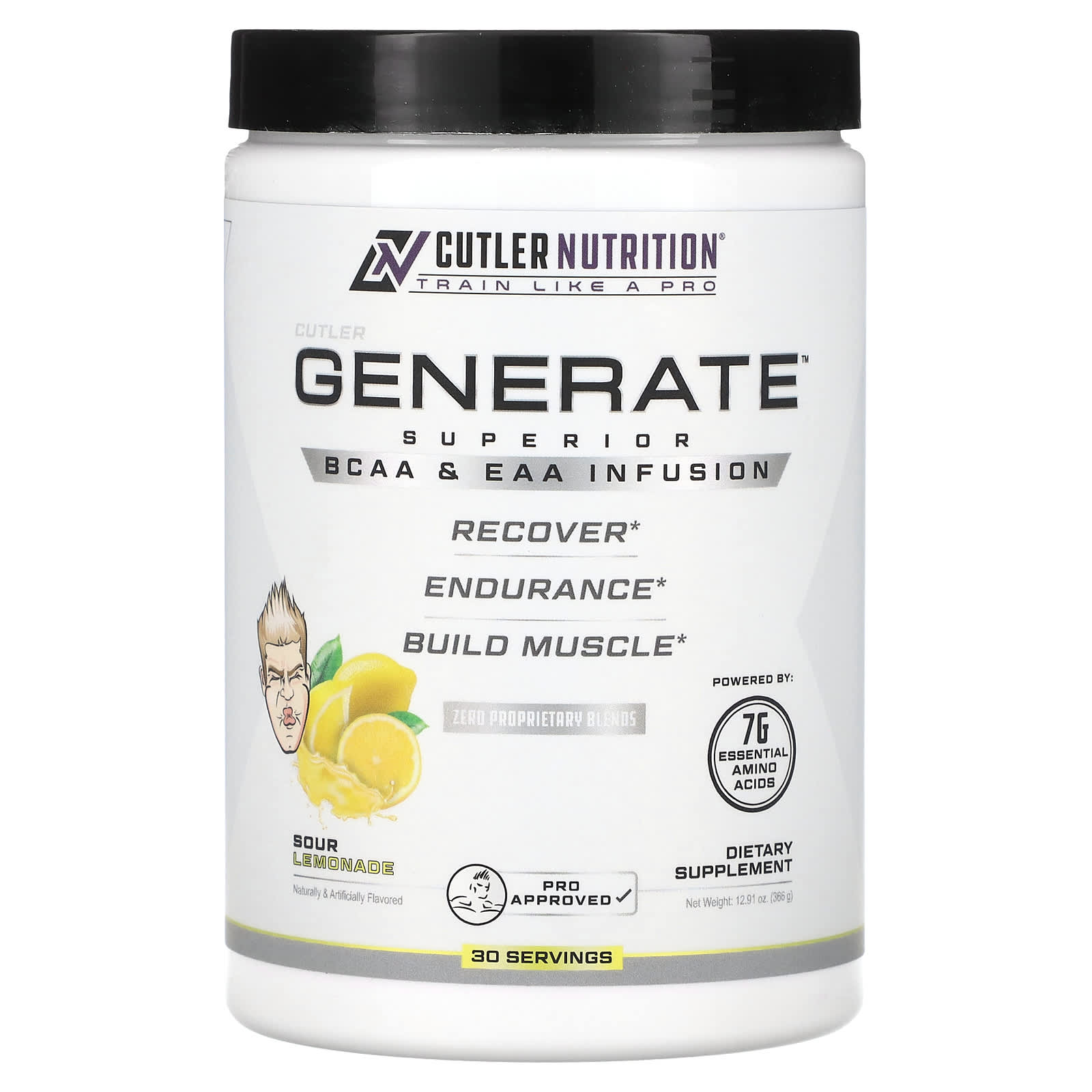 Cutler Nutrition, Produce, Superior BCAA and EAA Infusion, Sour Lemonade Flavor, 12.91 oz (366 g)
Cutler Nutrition, Produce, Superior BCAA and EAA Infusion, Sour Lemonade Flavor, 12.91 oz (366 g)