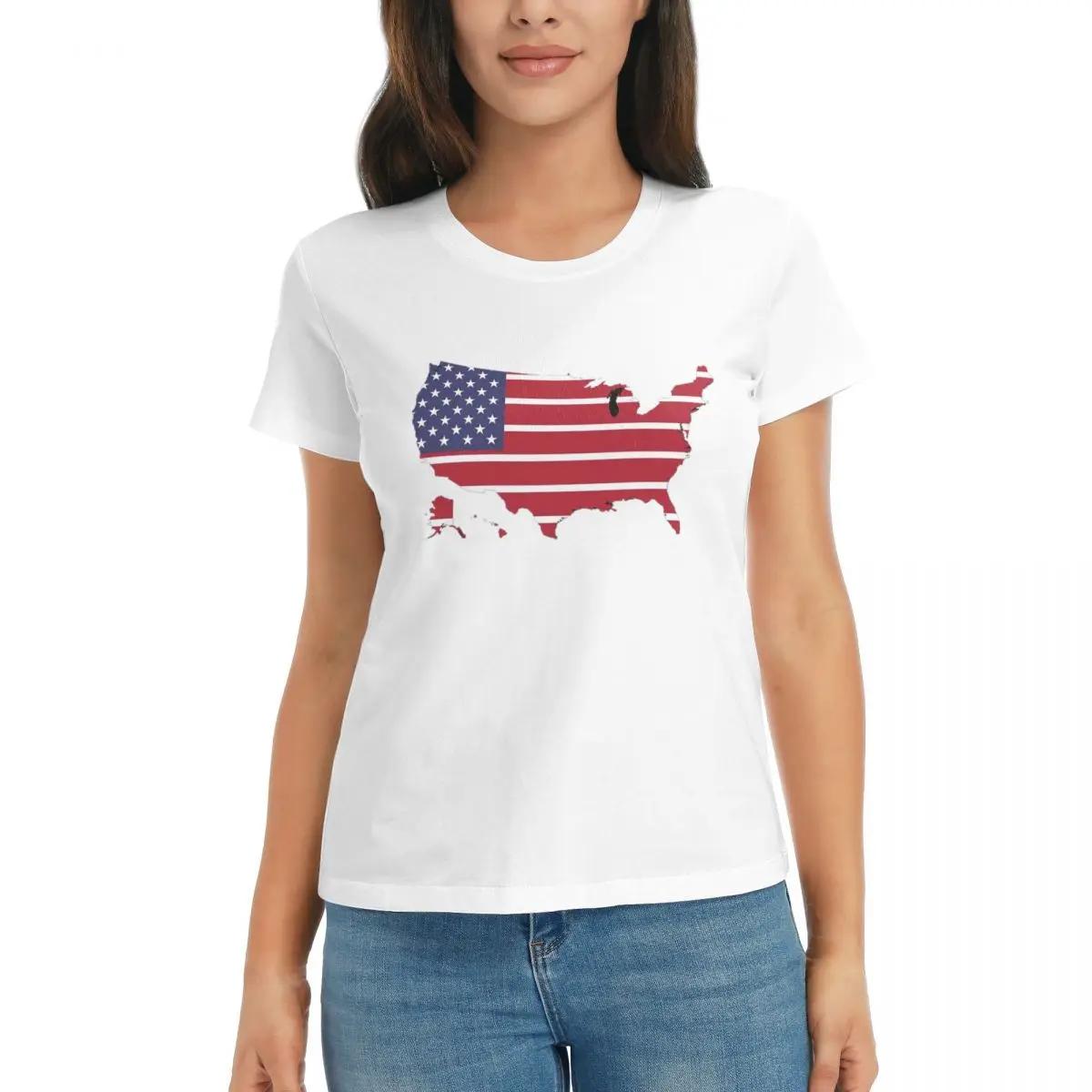 Women TShirt USA American Flag Summer Short Sleeve Tees Round Neck Cotton T Shirts Clothes Tops Streetwear S
Women TShirt USA American Flag Summer Short Sleeve Tees Round Neck Cotton T Shirts Clothes Tops Streetwear S