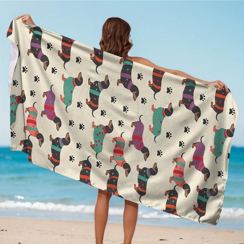 1pc Vibrant Dog Pattern - Large Rectangular Towel - Quick-Dry Lightweight Breathable Beach Towel - Super Absorbent Bath Towel W30*H60(CM)
1pc Vibrant Dog Pattern - Large Rectangular Towel - Quick-Dry Lightweight Breathable Beach Towel - Super Absorbent Bath Towel W30*H60(CM)