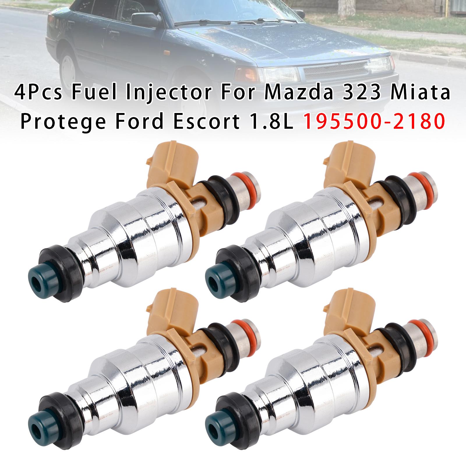 4Pcs Fuel Injector For Mazda 323 Miata Protege Ford Escort 1.8L 195500-2180
4Pcs Fuel Injector For Mazda 323 Miata Protege Ford Escort 1.8L 195500-2180