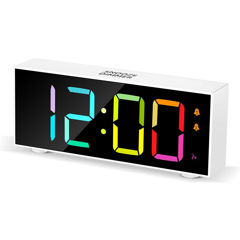 1 шт. многофункциональный RGB зеркальный электронный будильник, голосовое управление/повтор/режим выходного дня, цветной цифровой дисплей;Использование плагина Tapy-c
1 шт. многофункциональный RGB зеркальный электронный будильник, голосовое управление/повтор/режим выходного дня, цветной цифровой дисплей;Использование плагина Tapy-c