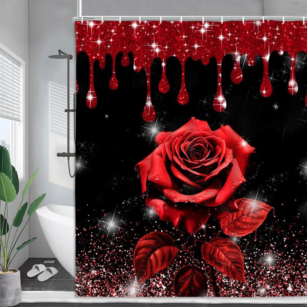 Red Rose Shower Curtain, Valentine S Day Water Drops Wooden Panel Butterfly Valentine S Day Animal Romantic Heels Bathroom Decor W60H190(CM)-1 Pcs
Red Rose Shower Curtain, Valentine S Day Water Drops Wooden Panel Butterfly Valentine S Day Animal Romantic Heels Bathroom Decor W60H190(CM)-1 Pcs