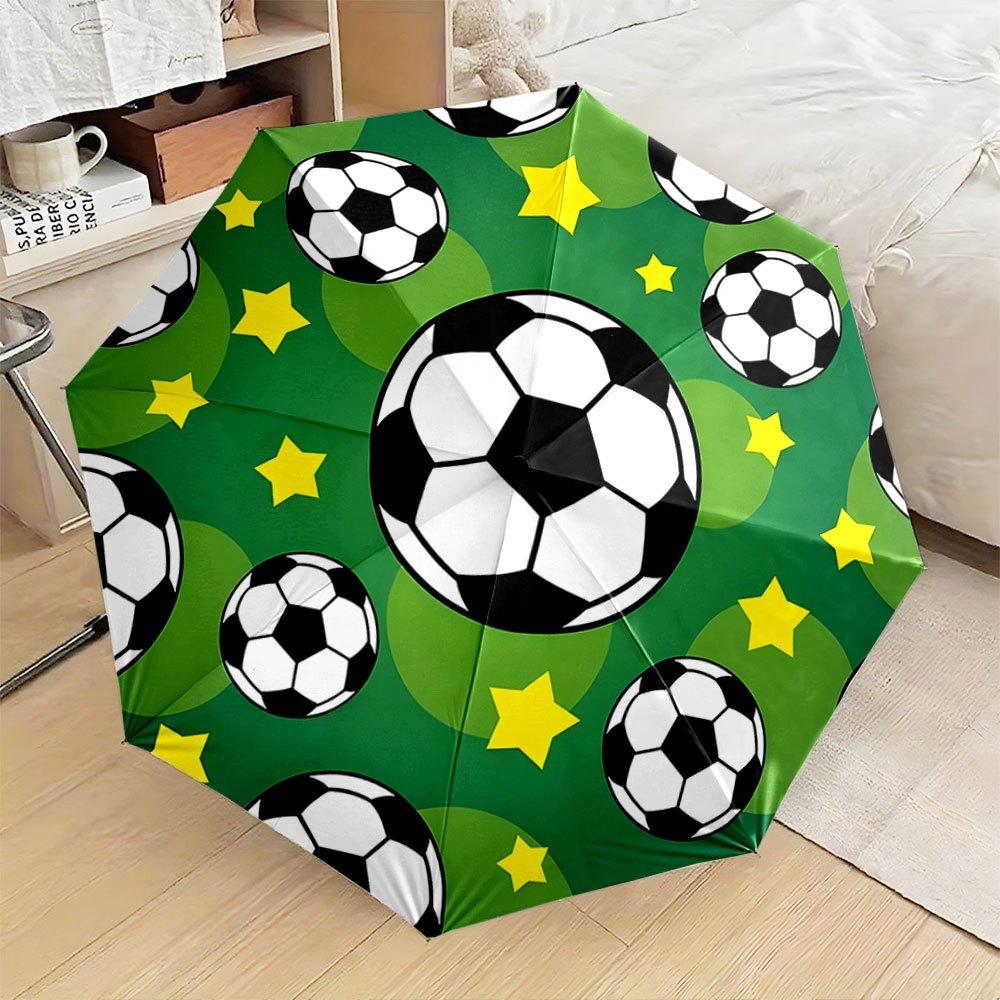 Automatic Folding Umbrella with Soccer Ball & Yellow Star Design - Portable Collapsible 8-Rib Durable Canopy, Green Background (as the picture,iron&8K)
Automatic Folding Umbrella with Soccer Ball & Yellow Star Design - Portable Collapsible 8-Rib Durable Canopy, Green Background (as the picture,iron&8K)