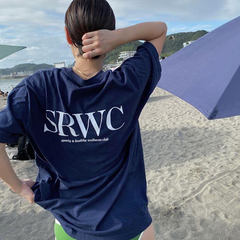 North America Niche Style Homemade Srwc Vintage Letter Print Funky Casual Sense Loose Short Sleeve T-shirt for Women Navy S
North America Niche Style Homemade Srwc Vintage Letter Print Funky Casual Sense Loose Short Sleeve T-shirt for Women Navy S