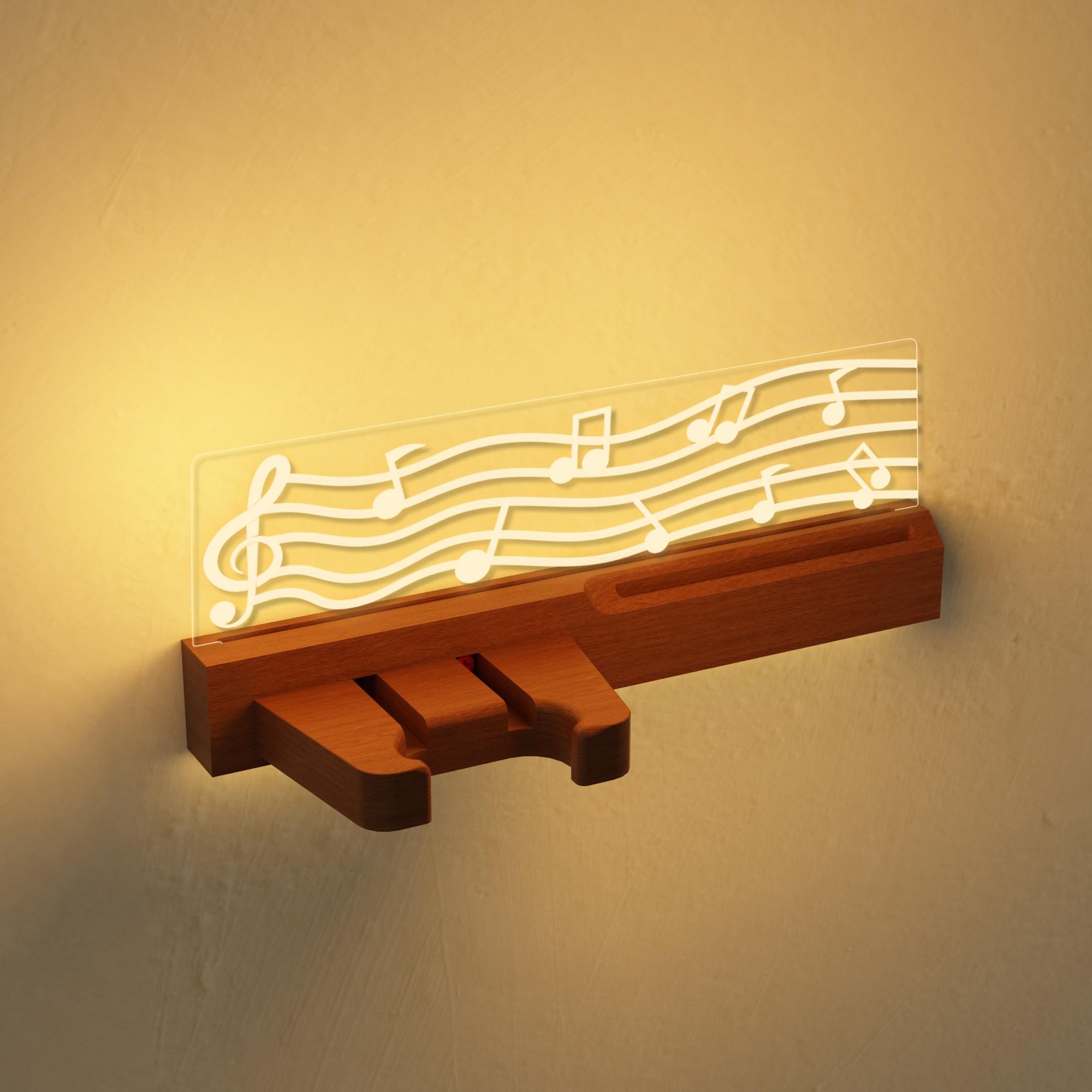 Guitar Wall Mount Stand with LED Lights - Solid Wood & Acrylic USB-Powered Guitar Accessories - Gift for Men, Guitar Players
Guitar Wall Mount Stand with LED Lights - Solid Wood & Acrylic USB-Powered Guitar Accessories - Gift for Men, Guitar Players