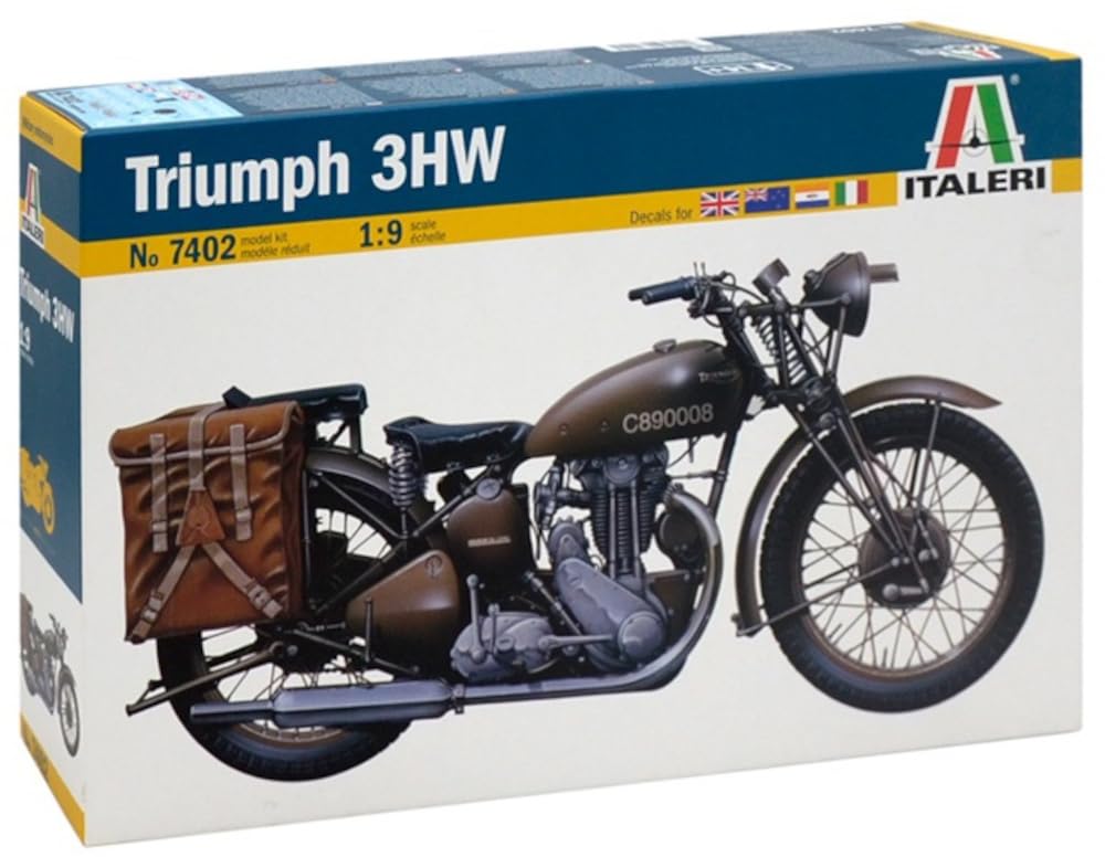 Platz Italeri Друга світова війна Британський військовий мотоцикл Triumph 3HW Пластикова модель IT7402 1/9
Platz Italeri Друга світова війна Британський військовий мотоцикл Triumph 3HW Пластикова модель IT7402 1/9