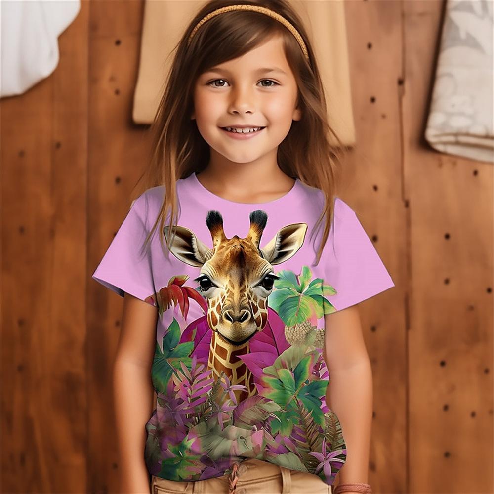 2024 Giraffe Print Baby Girl T-Shirt Summer Casual Short Sleeve Girls T-Shirt Cool 3d Printed Fun Children s Clothing Top Tee 140
2024 Giraffe Print Baby Girl T-Shirt Summer Casual Short Sleeve Girls T-Shirt Cool 3d Printed Fun Children s Clothing Top Tee 140