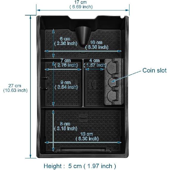 JSCARLIFE Center Console Organizer Tray for RAM 1500 2009-2018, Armrest Storage Box Armrest Organizer for Pickup Truck Console Storage Tray RAM 1500
JSCARLIFE Center Console Organizer Tray for RAM 1500 2009-2018, Armrest Storage Box Armrest Organizer for Pickup Truck Console Storage Tray RAM 1500
