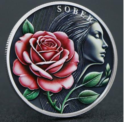 Commemorative Rose Flower Coin with Detailed Floral Design and Textured Background Collectible Metal Token for Keepsake and Display One Size
Commemorative Rose Flower Coin with Detailed Floral Design and Textured Background Collectible Metal Token for Keepsake and Display One Size