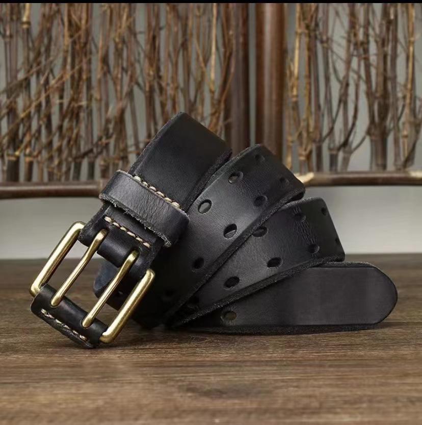 The First Layer Of Tree High Leather Men S Genuine Leather Copper Buckle Double Needle Retro Belt With Business Trendy Men 105cm чорний
The First Layer Of Tree High Leather Men S Genuine Leather Copper Buckle Double Needle Retro Belt With Business Trendy Men 105cm чорний