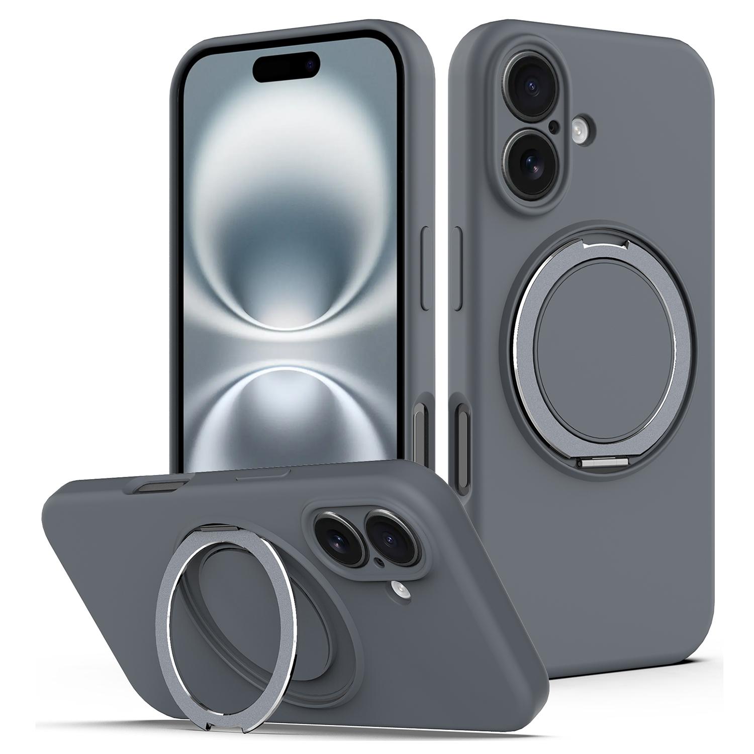 For iPhone 16 Case Compatible with MagSafe Rotating Metal Kickstand PC + Silicone Phone Cover B
For iPhone 16 Case Compatible with MagSafe Rotating Metal Kickstand PC + Silicone Phone Cover B