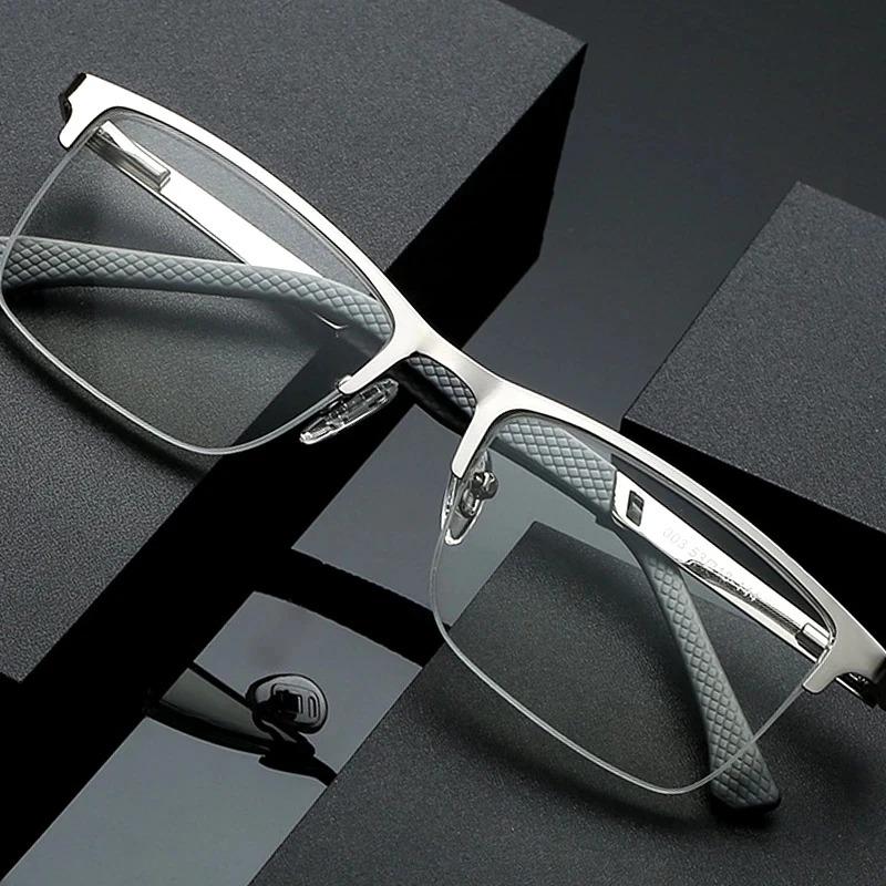Metal Half Frame Reading Glasses For Men Blue Light Blocking Eyeglasses Frame Bussiness Type Prescription Eyewear High Quality +150 серебряный
Metal Half Frame Reading Glasses For Men Blue Light Blocking Eyeglasses Frame Bussiness Type Prescription Eyewear High Quality +150 серебряный