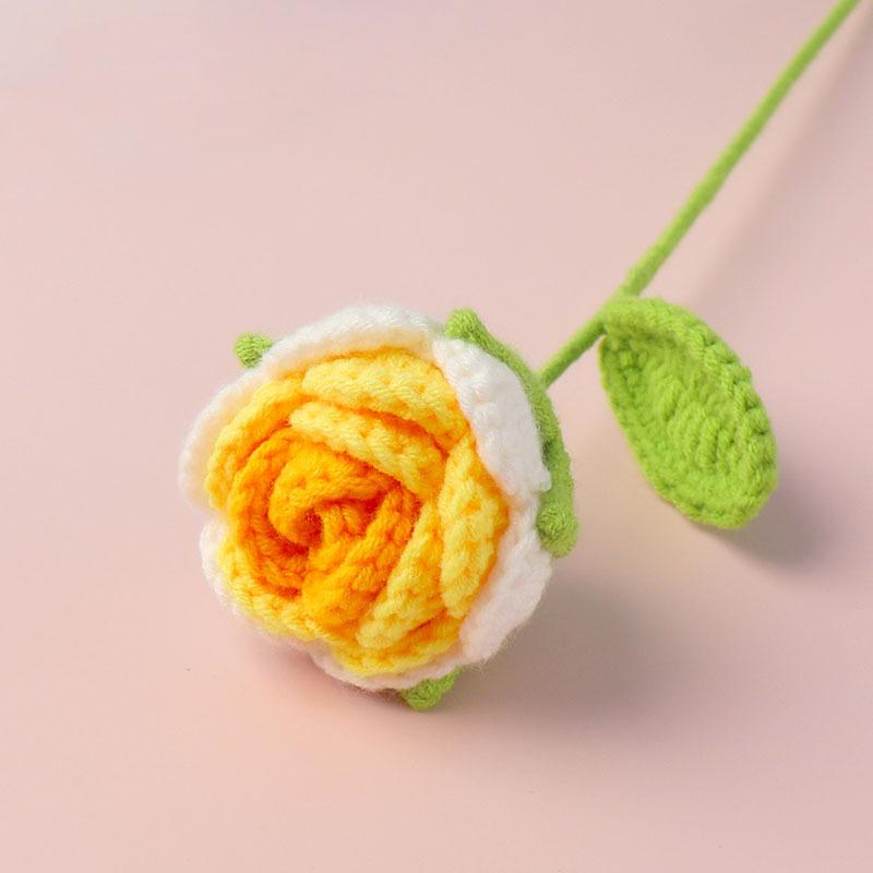 1pcs Artificial Handmade Crochet Rose Finish Product Outdoor Garden Arch Wedding Bridal Bouquet Home Bonsai Party Diy Gift Box
1pcs Artificial Handmade Crochet Rose Finish Product Outdoor Garden Arch Wedding Bridal Bouquet Home Bonsai Party Diy Gift Box