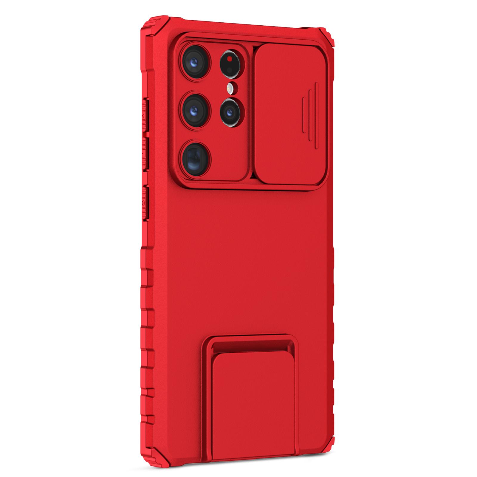 For Samsung Galaxy S24 Ultra Cell Phone Cases Slide Lens Shield PC+TPU Cover with Kickstand Red
For Samsung Galaxy S24 Ultra Cell Phone Cases Slide Lens Shield PC+TPU Cover with Kickstand Red