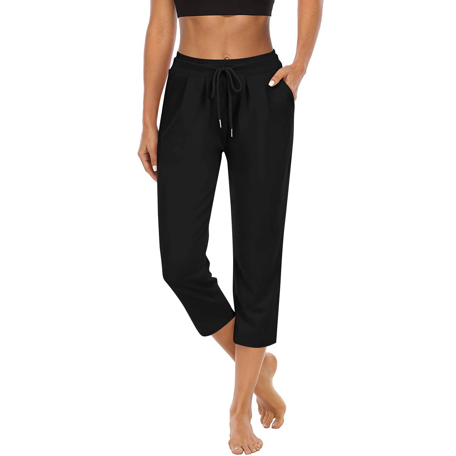 Yoga Pants Women High Waist Straight Leg Joggers Lightweight Hiking Casual Athletic Workout Trousers With Pockets XL чорний
Yoga Pants Women High Waist Straight Leg Joggers Lightweight Hiking Casual Athletic Workout Trousers With Pockets XL чорний