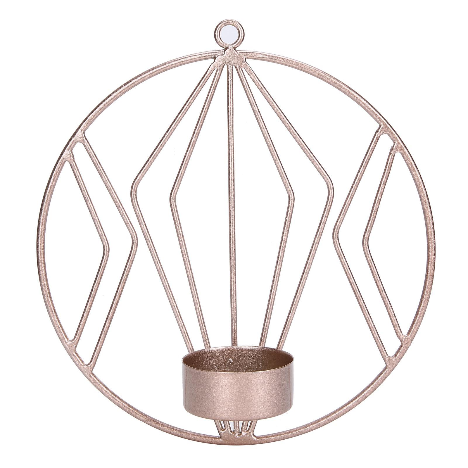Candle Holder Innovative Geometric Round Wall Mounted Candlestick Ornament Rose Gold
Candle Holder Innovative Geometric Round Wall Mounted Candlestick Ornament Rose Gold