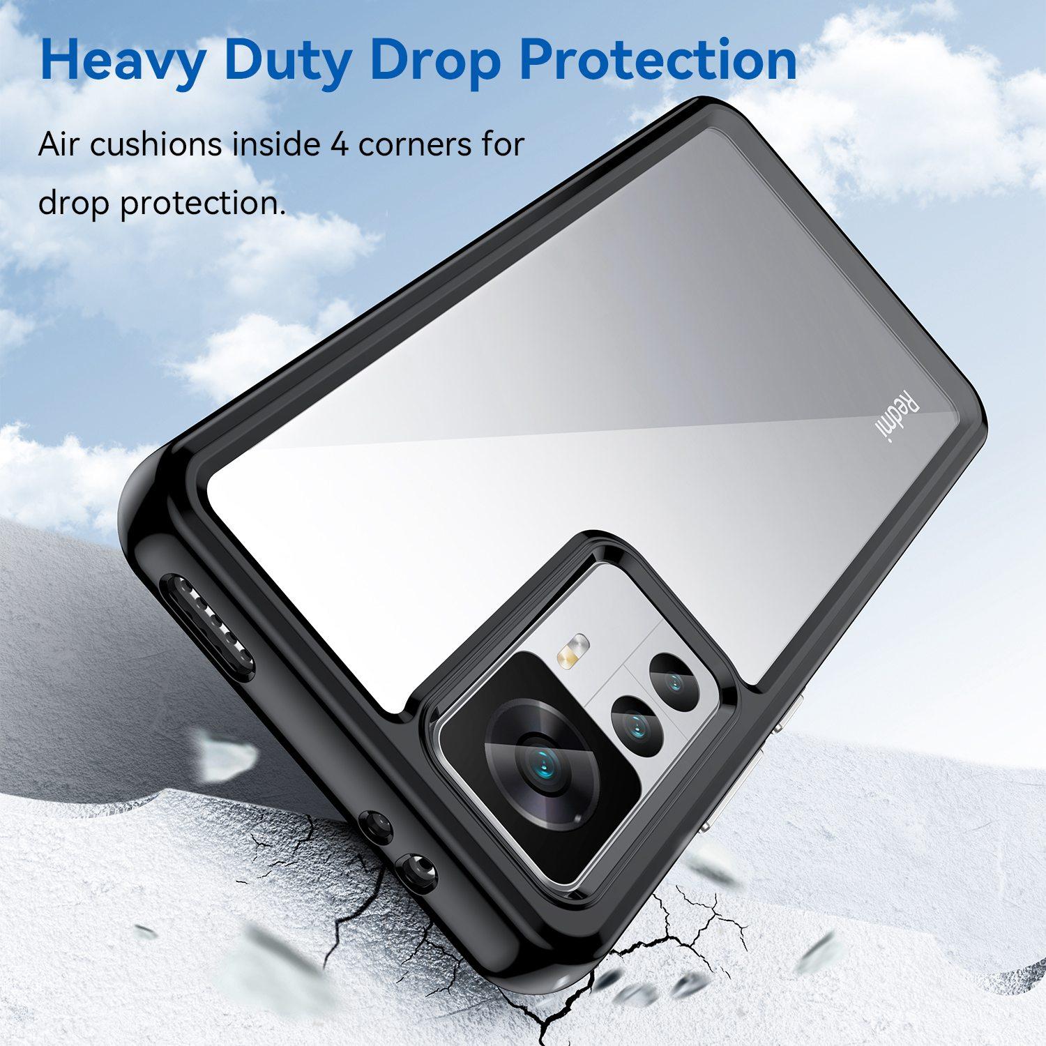 For Xiaomi 12T Pro 5G Phone Case,TPU Bumper+Acrylic Back Shockproof Protective Cover Transparent
For Xiaomi 12T Pro 5G Phone Case,TPU Bumper+Acrylic Back Shockproof Protective Cover Transparent