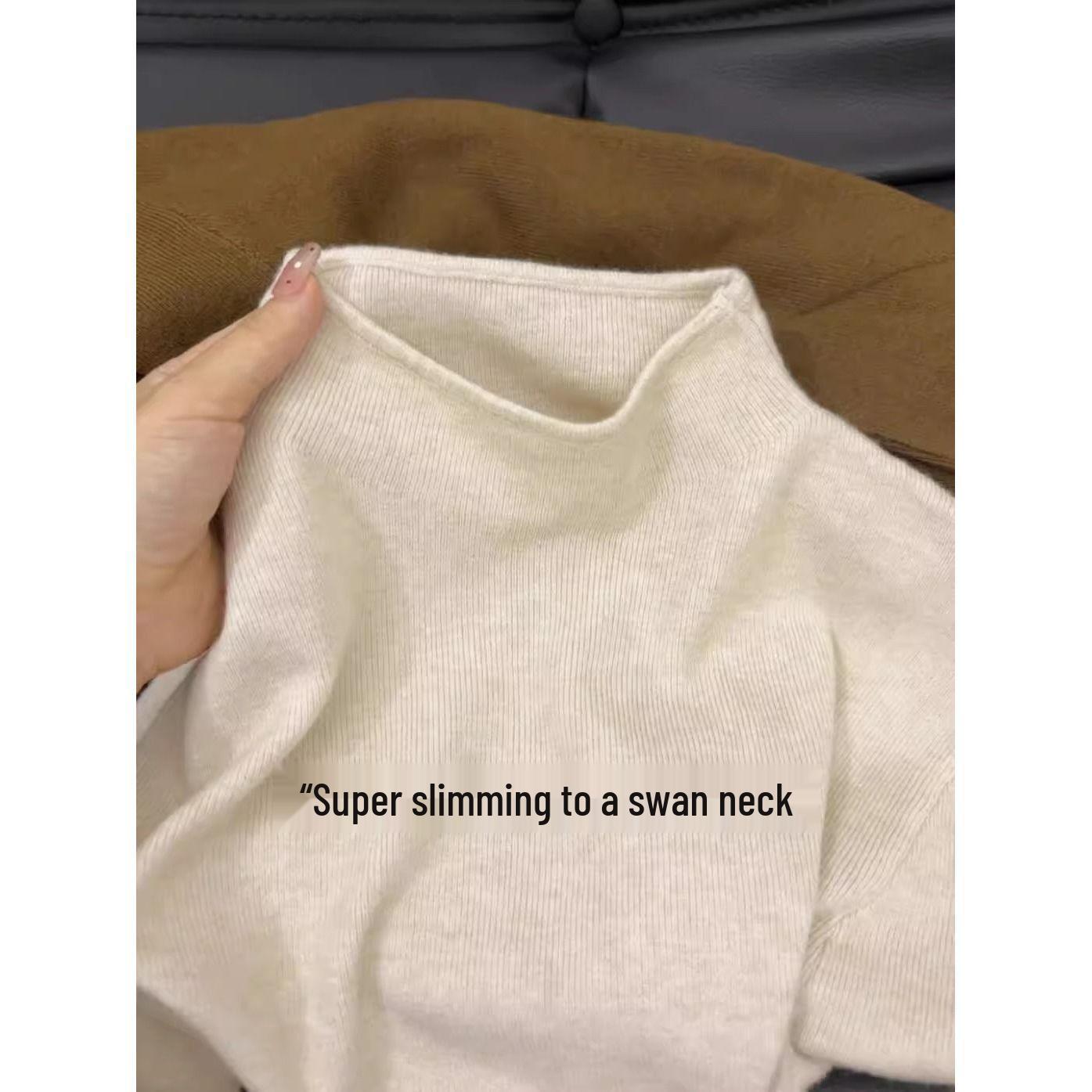 Women s Slim Fit Knitted Semi-High Neck Long Sleeve Top for Autumn/Winter 2024 One Size
Women s Slim Fit Knitted Semi-High Neck Long Sleeve Top for Autumn/Winter 2024 One Size