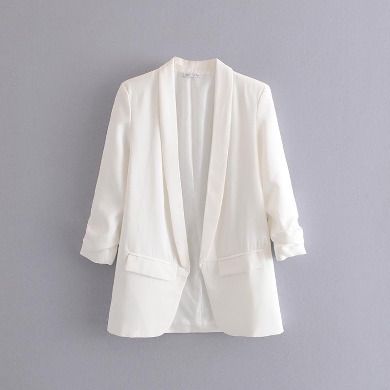 Women s 2024 Spring/Autumn European & American Style No-Button Pleated Sleeve Slim Fit Versatile Blazer Medium слоновая кость
Women s 2024 Spring/Autumn European & American Style No-Button Pleated Sleeve Slim Fit Versatile Blazer Medium слоновая кость
