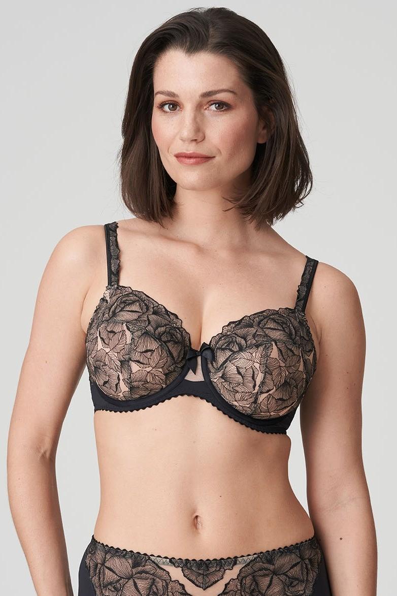 Бюстгальтер із ущільненою чашкою Prima Donna (92518) 95F прозорий колір чорний 
Бюстгальтер із ущільненою чашкою Prima Donna (92518) 95F прозорий колір чорний