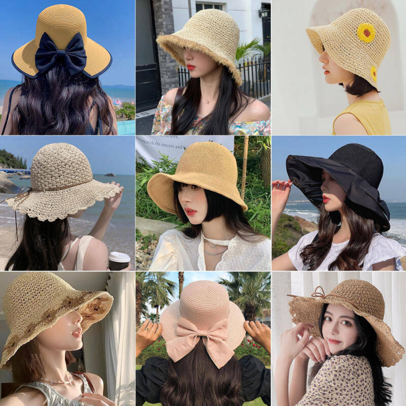 8 types of bonnet wide-brimmed summer straw bucket hats, rattan raffia hats 08. Alice
8 types of bonnet wide-brimmed summer straw bucket hats, rattan raffia hats 08. Alice