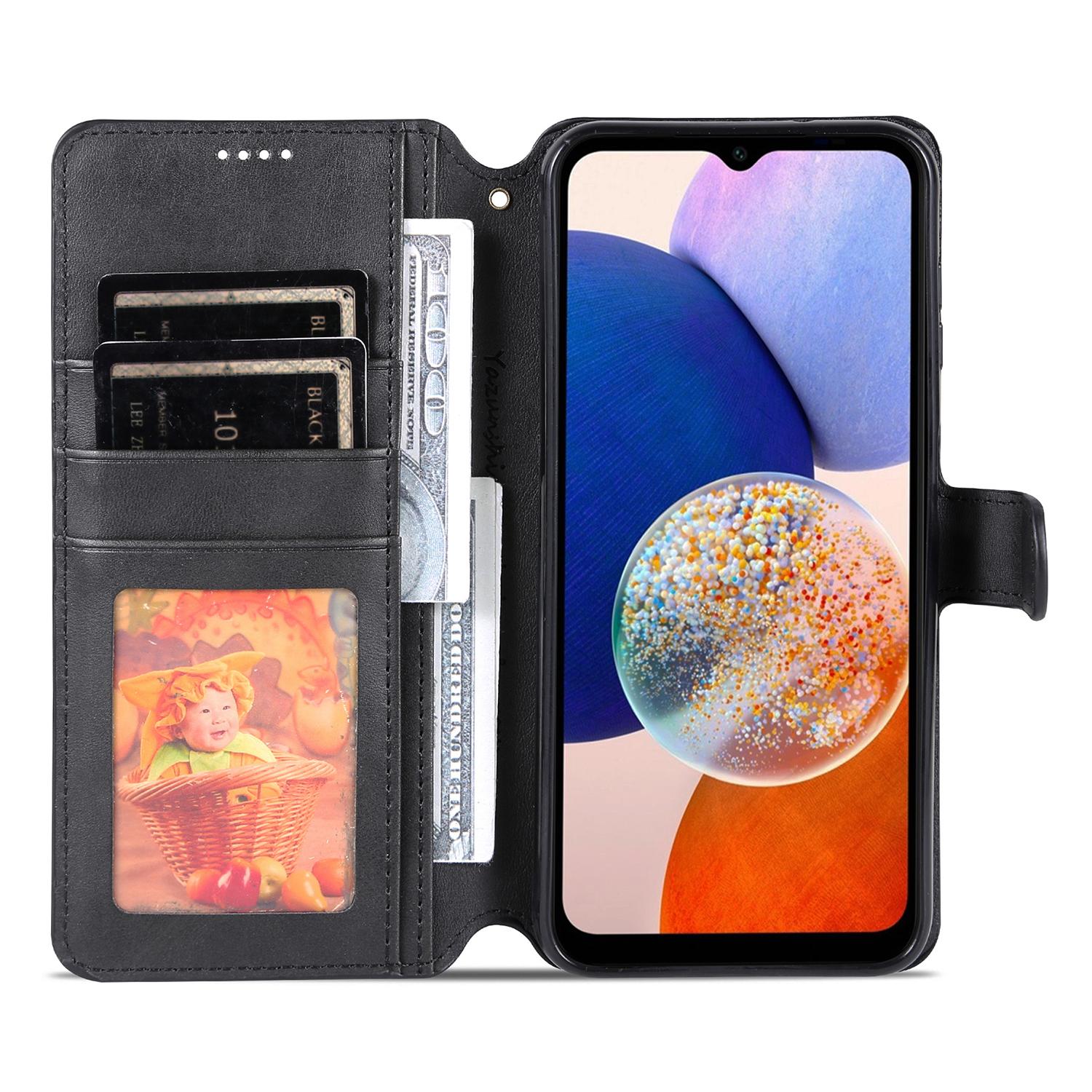 AZNS Drop-proof Phone Case For Samsung Galaxy A14 5G/A14 4G Calf Texture Leather Phone Wallet Cover Stand Blue
AZNS Drop-proof Phone Case For Samsung Galaxy A14 5G/A14 4G Calf Texture Leather Phone Wallet Cover Stand Blue