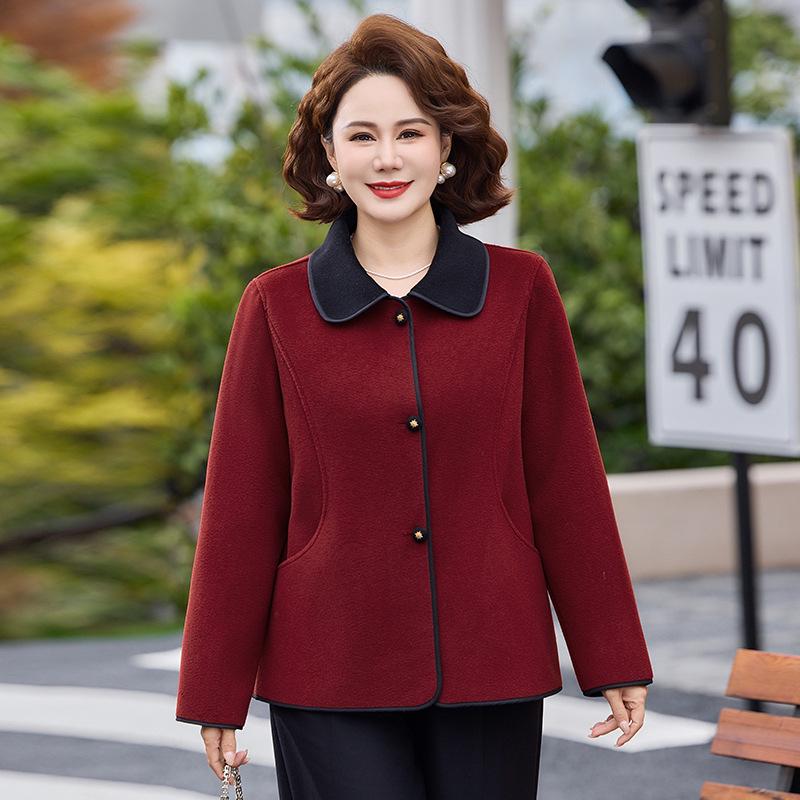 2026 Spring Elegant Woolen Lapel Coat for Middle-aged to Elderly Women 5XL (Recommended 150-165 jin)
2026 Spring Elegant Woolen Lapel Coat for Middle-aged to Elderly Women 5XL (Recommended 150-165 jin)
