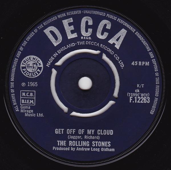 7inch Record ROLLING STONES Get Off Of My Cloud F12263 DECCA 1965 UK Rock Used
7inch Record ROLLING STONES Get Off Of My Cloud F12263 DECCA 1965 UK Rock Used