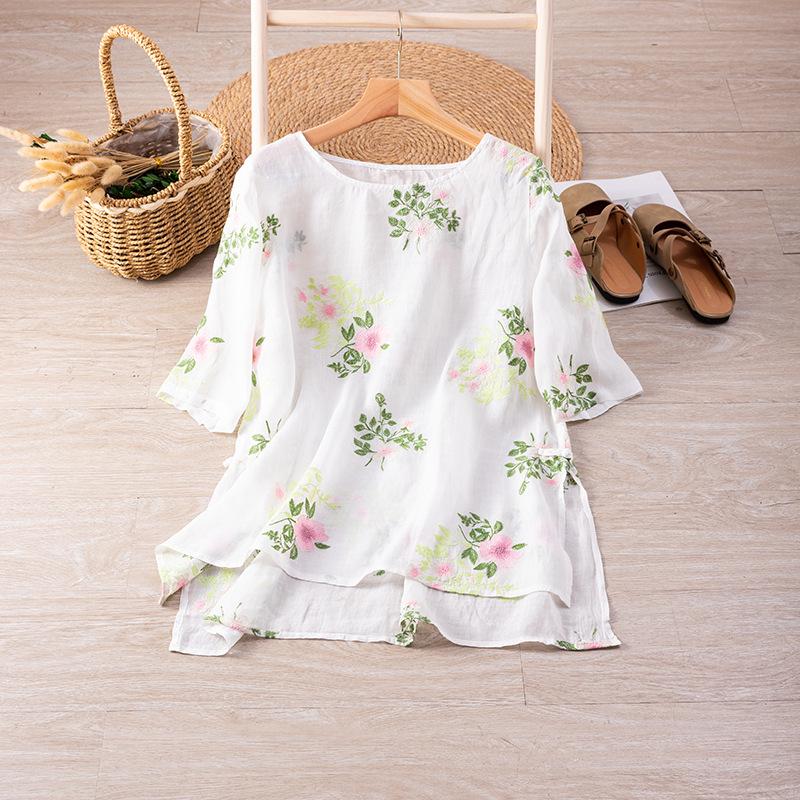 Women s Plus Size Raw Silk Embroidered Tea Ceremony Top - Lightweight, Breathable, Summer Fairy-Style Design XL білий
Women s Plus Size Raw Silk Embroidered Tea Ceremony Top - Lightweight, Breathable, Summer Fairy-Style Design XL білий