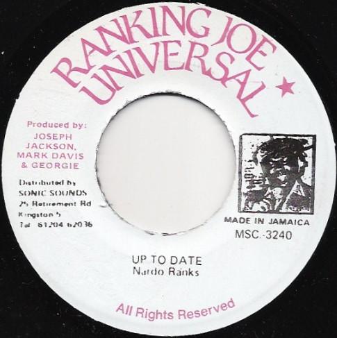 7inch Record NARDO RANKS - Up To Date MSC3240 Ranking Joe Uni 1988 Jamaica Reggae, Ska & Dub Used
7inch Record NARDO RANKS - Up To Date MSC3240 Ranking Joe Uni 1988 Jamaica Reggae, Ska & Dub Used