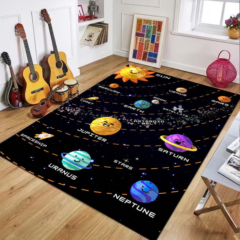 Outer Space Solar System Area Rug Non-Slip Astronaut Rocket Print Floor Mat for Kids Room Playroom Decor Gift 40X60CM
Outer Space Solar System Area Rug Non-Slip Astronaut Rocket Print Floor Mat for Kids Room Playroom Decor Gift 40X60CM