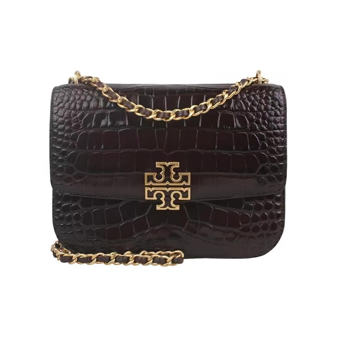 Tory Burch Britten Crocodile Pattern Chain Double T Logo Leather Shoulder Crossbody Bag Small Women Bags Chocolate 141029-206 Basic Set (Bag+Dust Bag)
Tory Burch Britten Crocodile Pattern Chain Double T Logo Leather Shoulder Crossbody Bag Small Women Bags Chocolate 141029-206 Basic Set (Bag+Dust Bag)