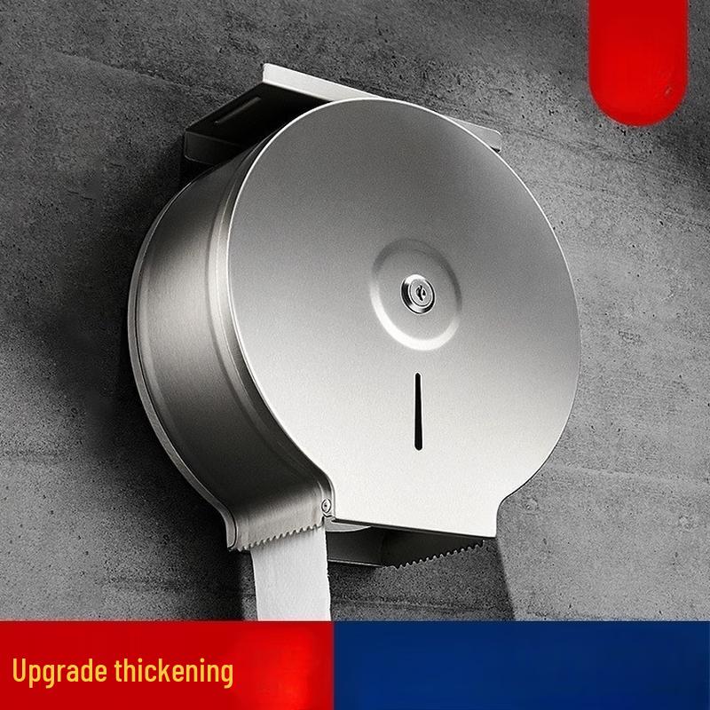 Stainless Steel Wall-Mounted Toilet Paper Holder with Storage Shelf
Stainless Steel Wall-Mounted Toilet Paper Holder with Storage Shelf