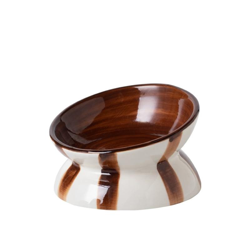 1pc minimalist style contrasting color striped high footed pet bowl ceramic cat bowl dog bowl anti knock коричневый
1pc minimalist style contrasting color striped high footed pet bowl ceramic cat bowl dog bowl anti knock коричневый