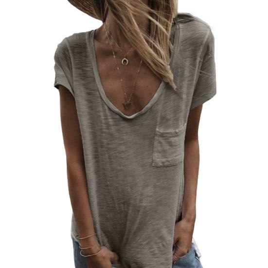 Женская футболка с круглым вырезом, коротким рукавом, накладным карманом, однотонная свободная футболка, тонкий пуловер, топы на каждый день 3XL серый
Женская футболка с круглым вырезом, коротким рукавом, накладным карманом, однотонная свободная футболка, тонкий пуловер, топы на каждый день 3XL серый