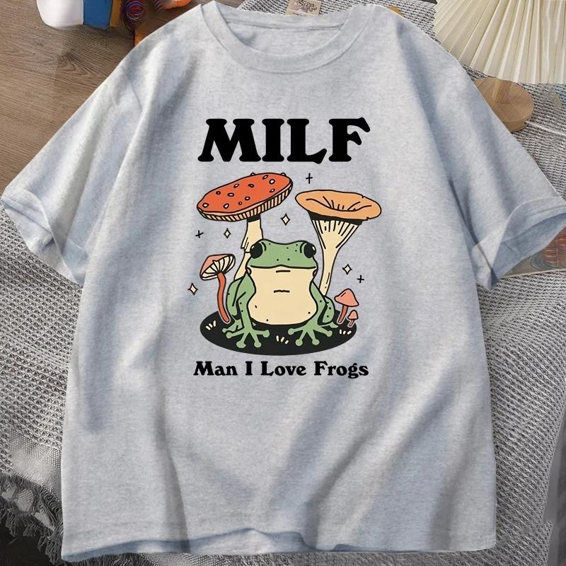 Retro Frog Tshirt Funny MILF Froggy T Shirt Cottagecore Froggy Tshirt Toad Frog Lover Tees Women Clothing Tees Short Sleeve S
Retro Frog Tshirt Funny MILF Froggy T Shirt Cottagecore Froggy Tshirt Toad Frog Lover Tees Women Clothing Tees Short Sleeve S