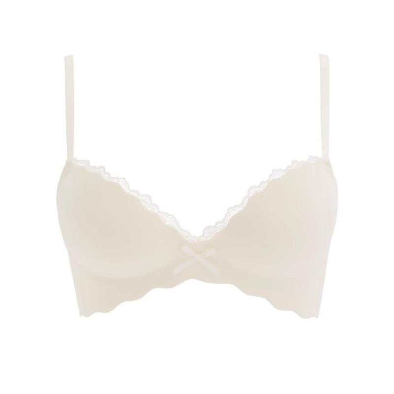 Light Pink Wireless Bra with Lace Trim and Bow Detail S білий
Light Pink Wireless Bra with Lace Trim and Bow Detail S білий