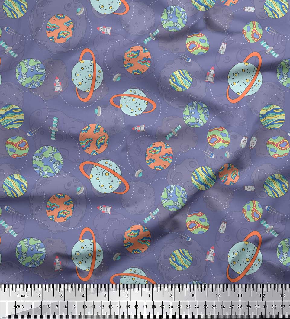 Soimoi Тканина із зеленого японського креп-атласу. Супутник і тканина Планета Галактика , принт на метр 42 дюйми 42 Inch Wide - Poly Crepe фіолетовий
Soimoi Тканина із зеленого японського креп-атласу. Супутник і тканина Планета Галактика , принт на метр 42 дюйми 42 Inch Wide - Poly Crepe фіолетовий