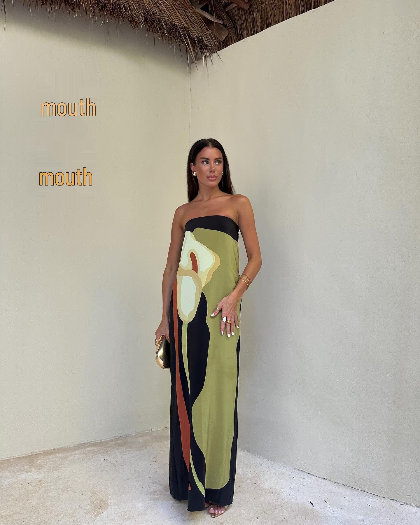 2024 Euro-American Summer Backless Printed Sleeveless Wrap Dress S зелёный
2024 Euro-American Summer Backless Printed Sleeveless Wrap Dress S зелёный