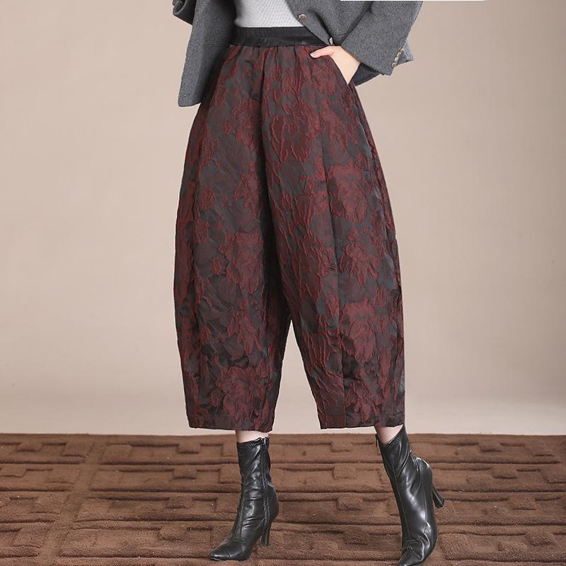 Winter Velvet Thickened National Style Lantern Flower Pants Chinese Jacquard High-end Flower Bud Pants L
Winter Velvet Thickened National Style Lantern Flower Pants Chinese Jacquard High-end Flower Bud Pants L