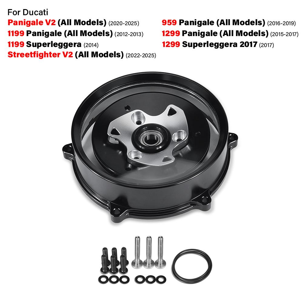 Moto Clutch Cover For Ducati Panigale V2(2020-2025) Streetfighter V2(2022-2025) 1299 Superleggera(2017) 959 1199 1299 Panigale
Moto Clutch Cover For Ducati Panigale V2(2020-2025) Streetfighter V2(2022-2025) 1299 Superleggera(2017) 959 1199 1299 Panigale