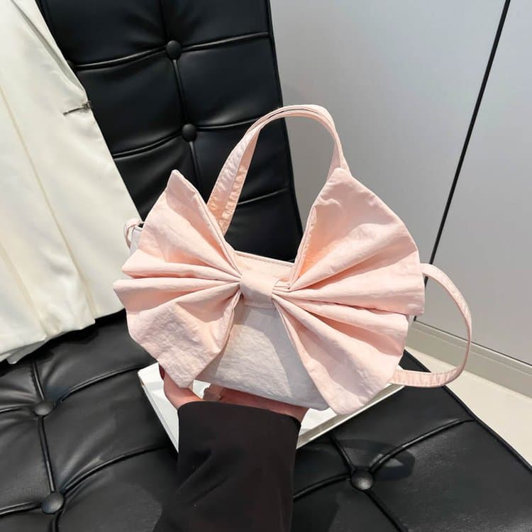 Bow niche design handbag women s shoulder bag рожевий
Bow niche design handbag women s shoulder bag рожевий