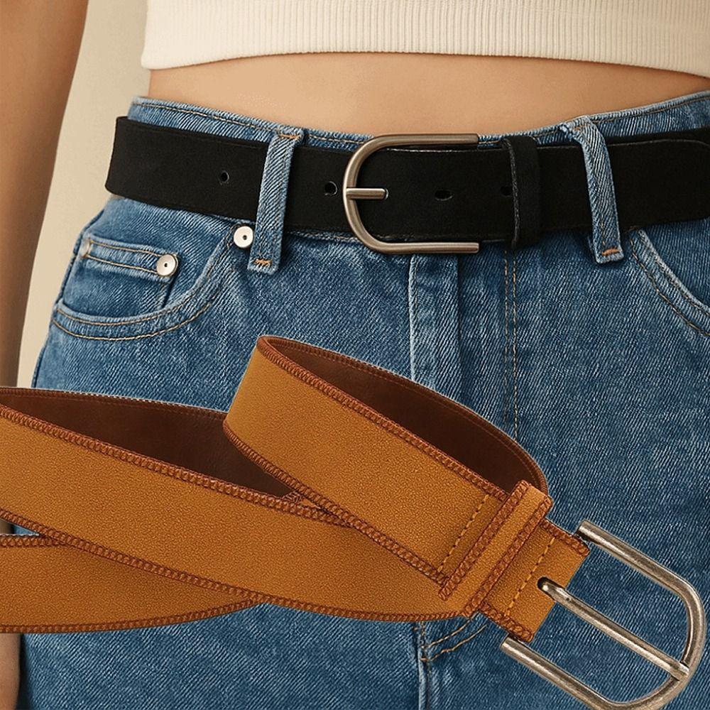 PU Leather Frosted Waist Belt Pin Buckle Waistband Trendy Suede Belt For Women чорний
PU Leather Frosted Waist Belt Pin Buckle Waistband Trendy Suede Belt For Women чорний