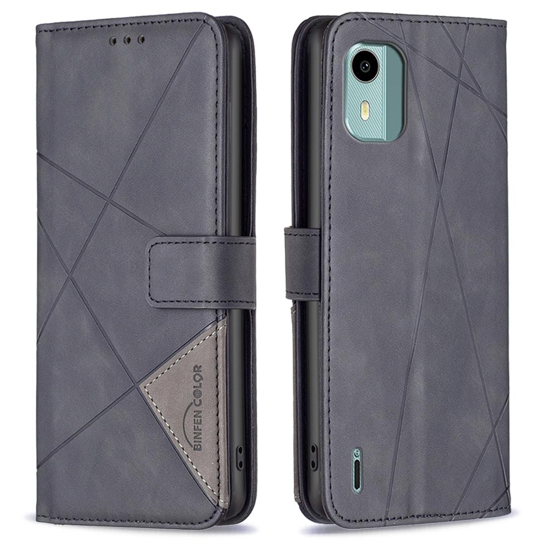 BINFEN COLOR For Nokia C12 4G/C12 Pro/C12 Plus Phone Cases Wallet Stand Geometry Imprinted Leather Cover Black
BINFEN COLOR For Nokia C12 4G/C12 Pro/C12 Plus Phone Cases Wallet Stand Geometry Imprinted Leather Cover Black