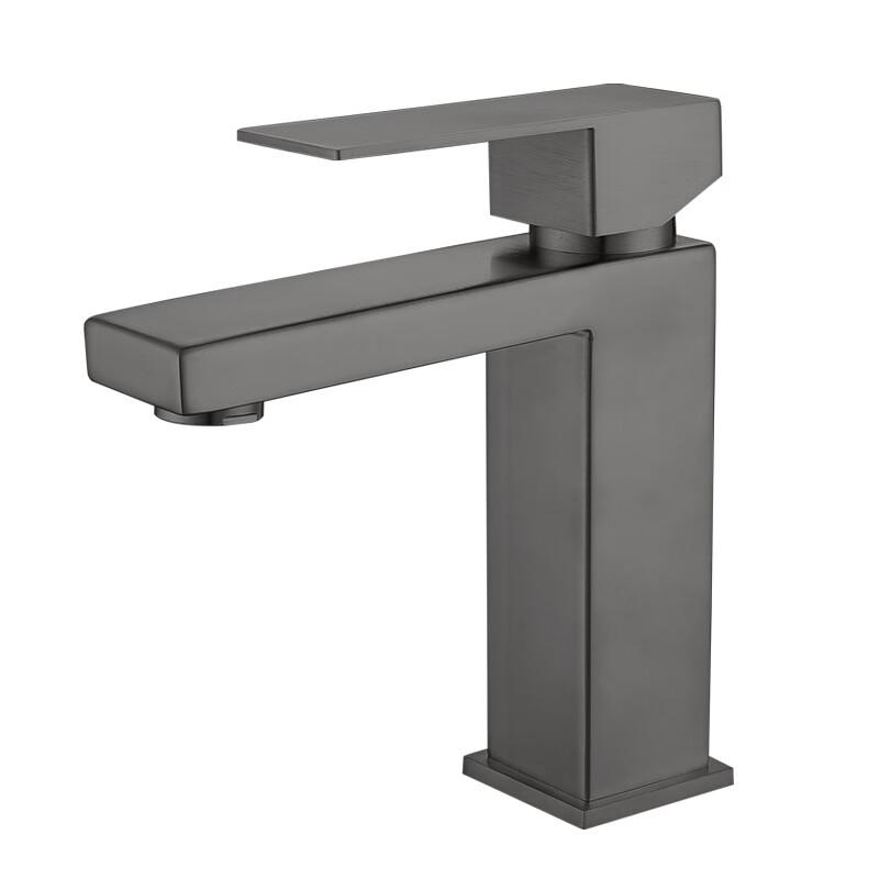 TLXT Gunmetal Grey Stainless Steel Bathroom Basin Faucet
TLXT Gunmetal Grey Stainless Steel Bathroom Basin Faucet