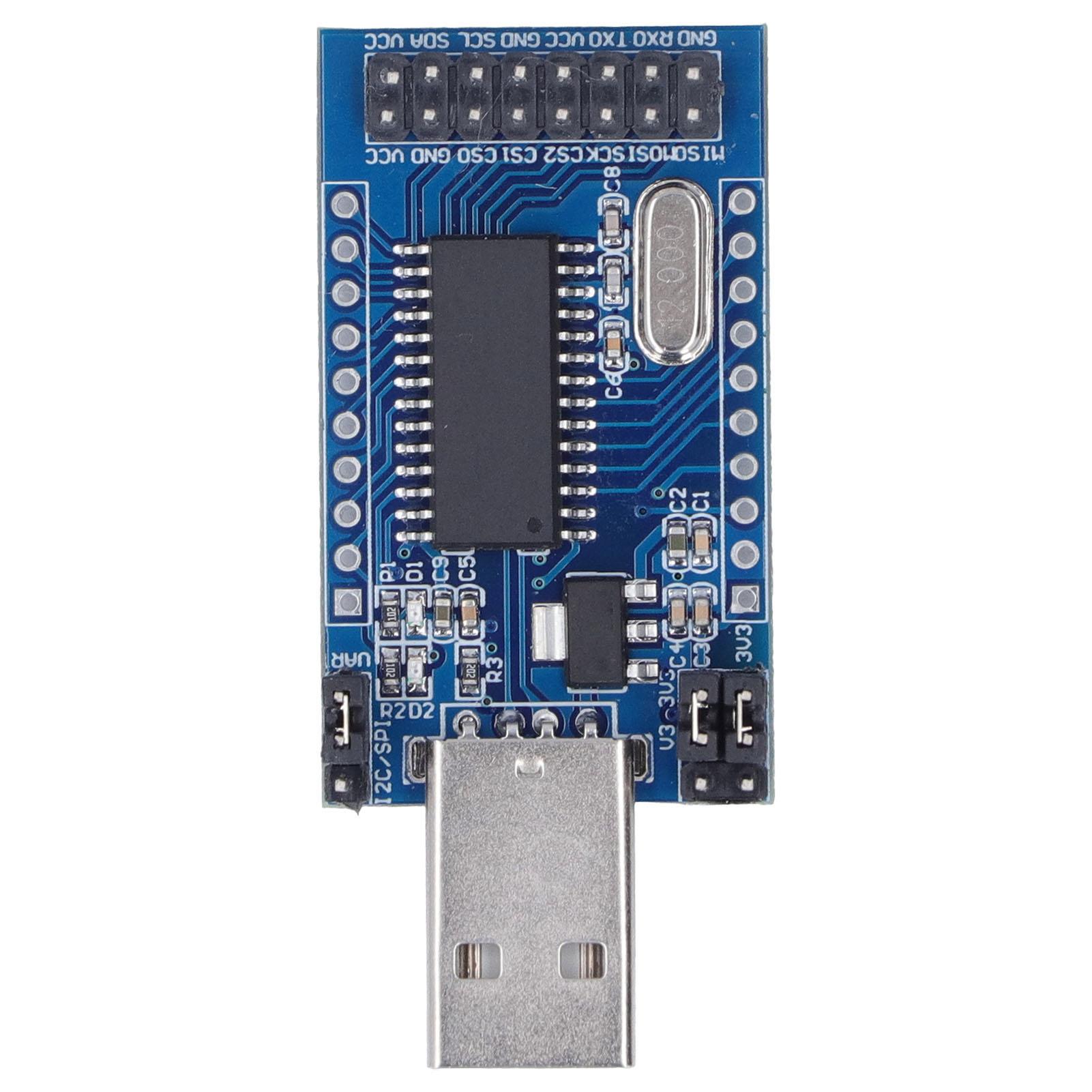 USB Port Converter Module Serial Parallel to UART IIC SPI TTL ISP EPP MEM Components CH341A
USB Port Converter Module Serial Parallel to UART IIC SPI TTL ISP EPP MEM Components CH341A