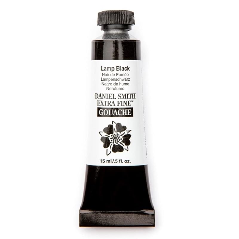 Daniel Smith daniel smith gouache 15ml tube (Lamp Black) 284690005 
Daniel Smith daniel smith gouache 15ml tube (Lamp Black) 284690005
