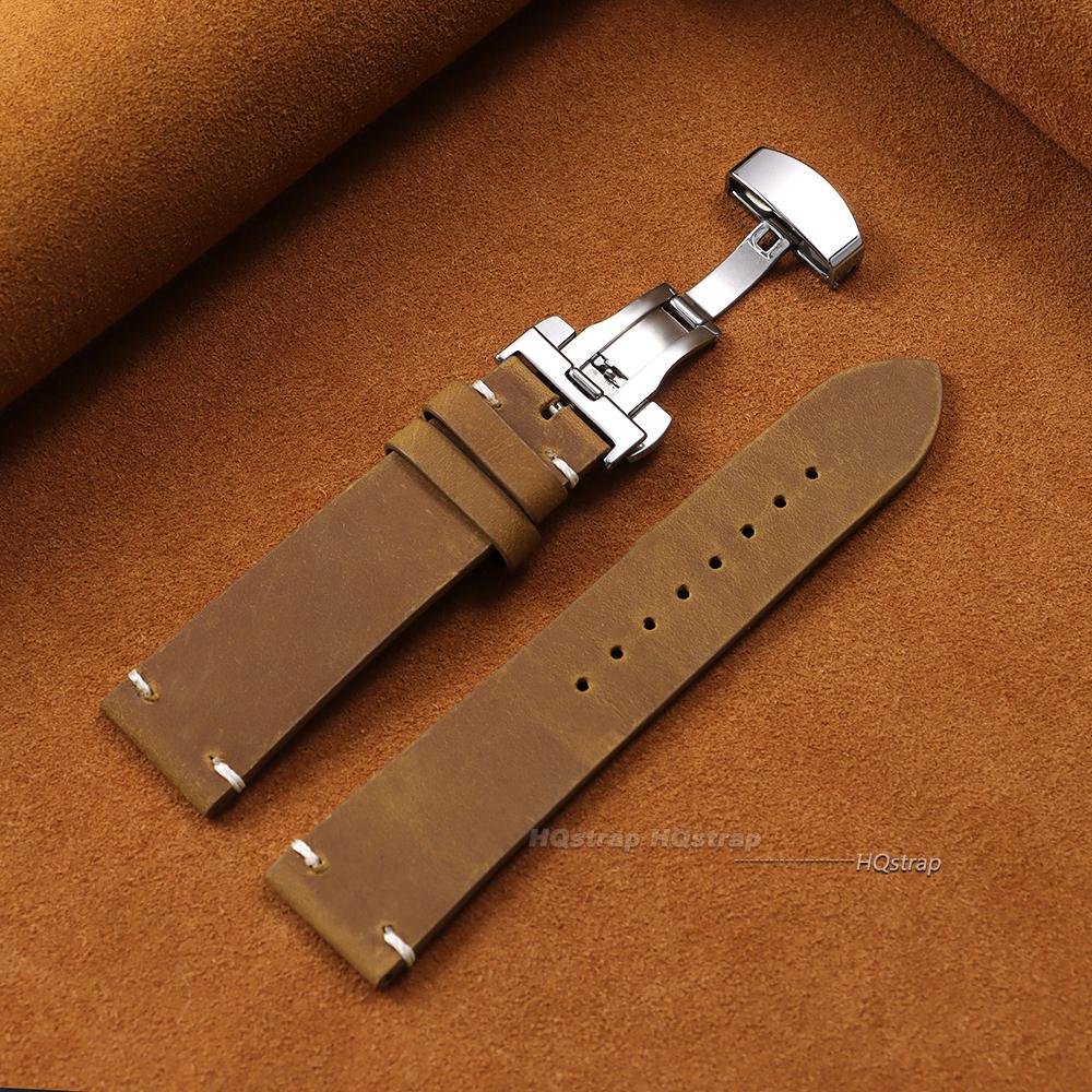 Bracelet for Seiko Vintage Leather Watch Band Stitching Cowhide Strap for Rolex Butterfly Buckle Straps 18mm 20mm 21mm 22mm 24mm 21mm
Bracelet for Seiko Vintage Leather Watch Band Stitching Cowhide Strap for Rolex Butterfly Buckle Straps 18mm 20mm 21mm 22mm 24mm 21mm