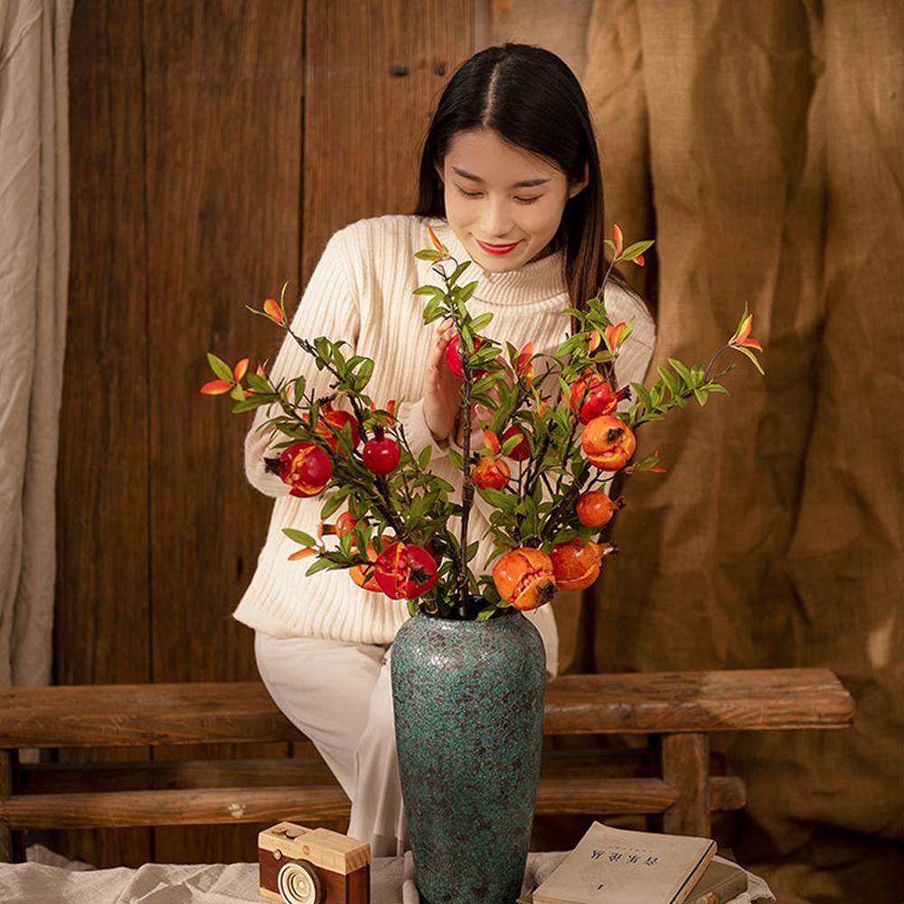 Handmade Artificial Opening Pomegranate Branch Realistic Fake Plants Wedding Party Decor червоний
Handmade Artificial Opening Pomegranate Branch Realistic Fake Plants Wedding Party Decor червоний