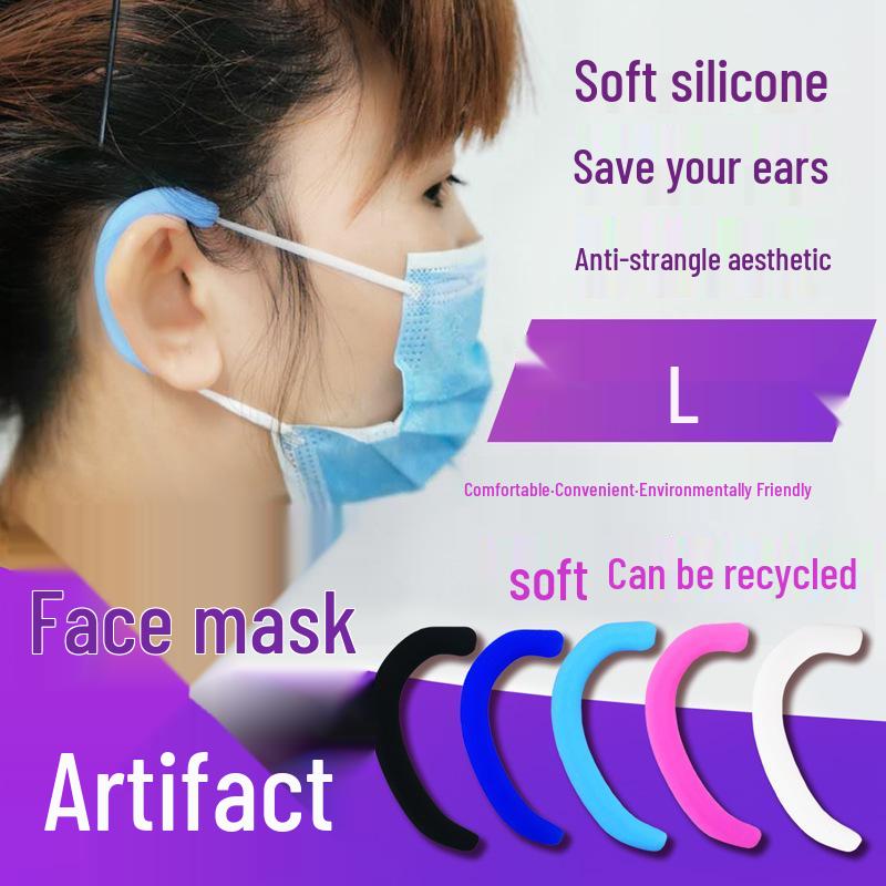 Soft Silicone Ear Loops: Anti-Chafing, Pain-Free, Reusable Ear Covers for Comfortable Protection. Color Box
Soft Silicone Ear Loops: Anti-Chafing, Pain-Free, Reusable Ear Covers for Comfortable Protection. Color Box